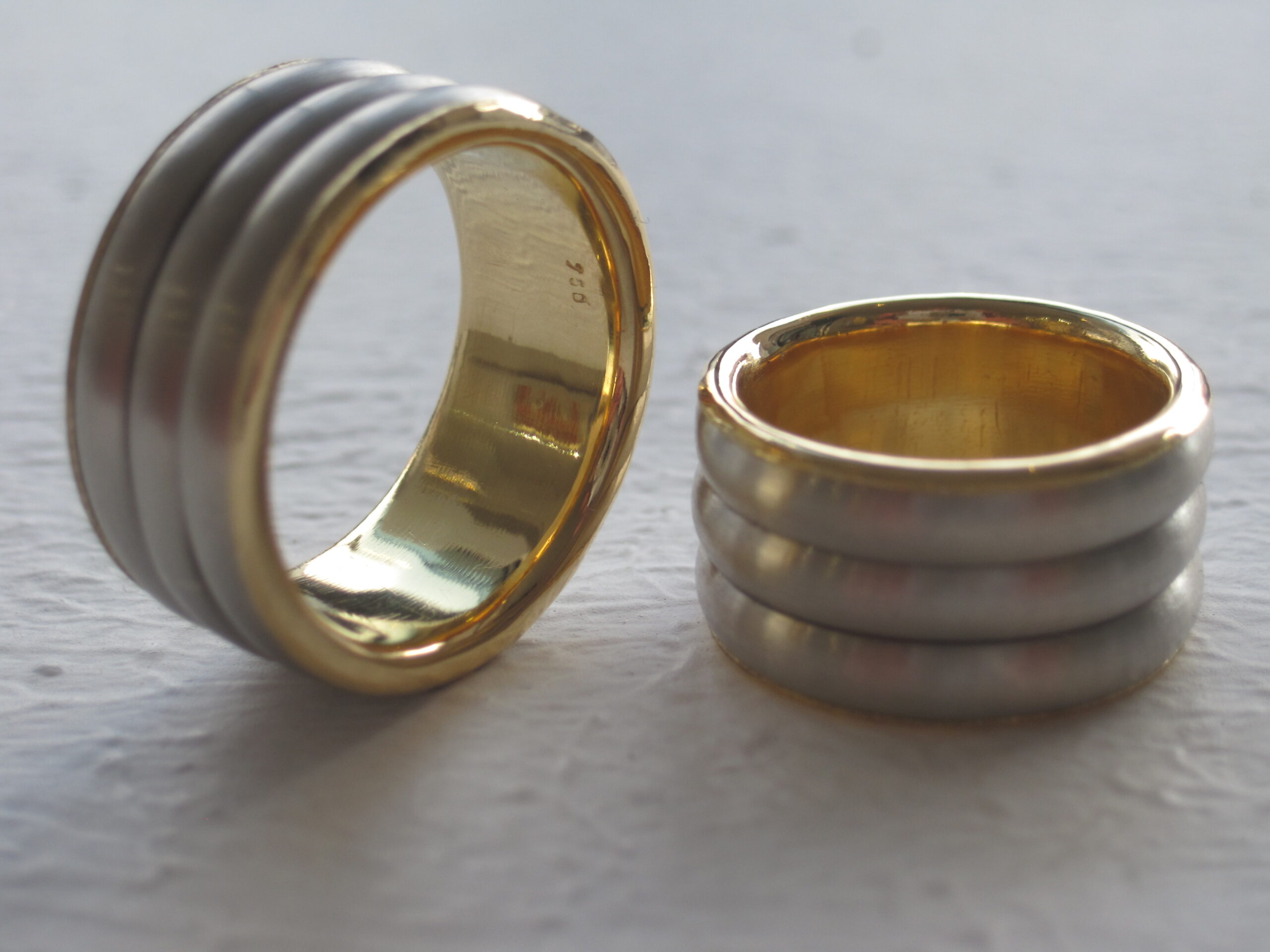 Theia Unisex Ehering 9 Karat Gelbgold, Weißgold Od Produktbild-Vorschau 6